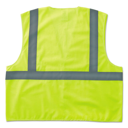 ergodyne GloWear 8205HL Type R Class 2 Super Econo Mesh Safety Vest, 2X-Large to 3X-Large, Lime