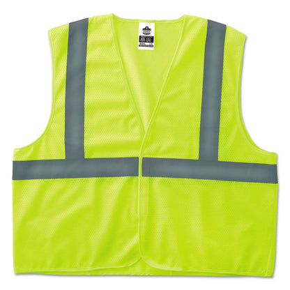 ergodyne GloWear 8205HL Type R Class 2 Super Econo Mesh Safety Vest, Large to X-Large, Lime
