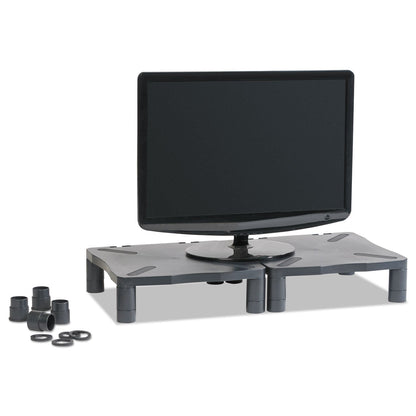 Kelly Computer Supply Monitor Stand, 13.25" x 13.5" x 2" to 4", Black, Supports 60 lbs