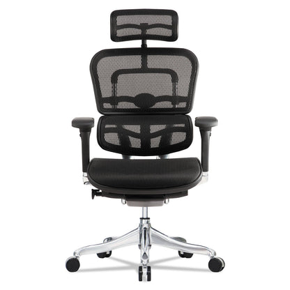 Eurotech Ergohuman Elite High-Back Chair, 18.1" to 21.6" Seat Height, Black