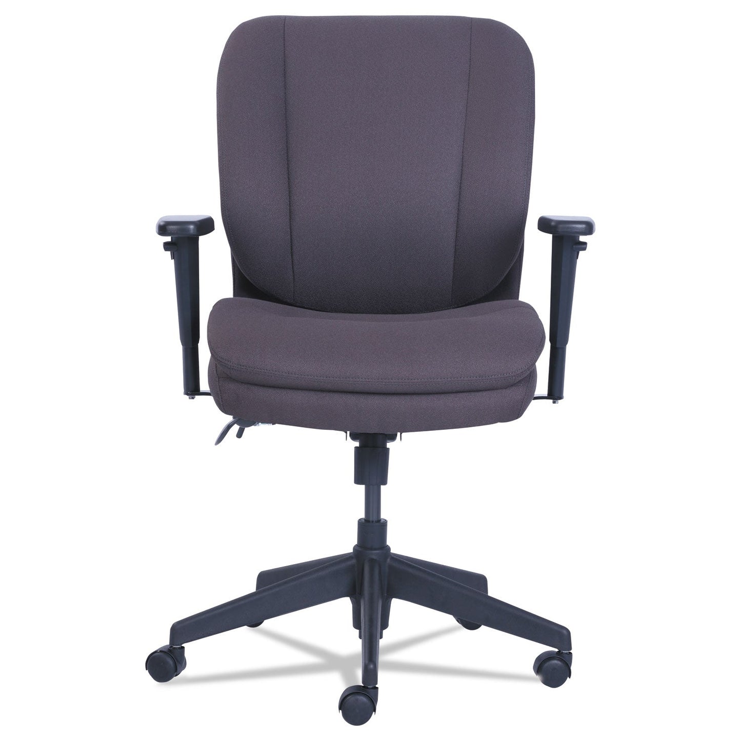 SertaPedic Cosset Ergonomic Task Chair, Supports Up to 275 lb, 19.5" to 22.5" Seat Height, Gray Seat/Back, Black Base