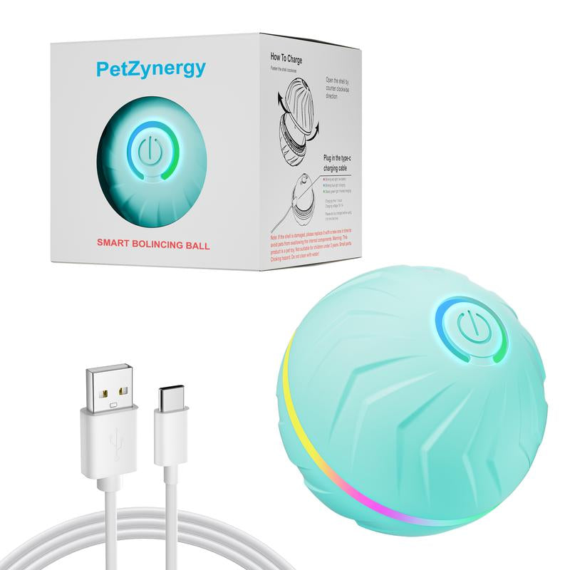 Interactive Touch-Activated Dog Ball - Moving, Vibrating Toy for Small & Medium Dogs - Anti-Boredom, USB Rechargeable Fun!