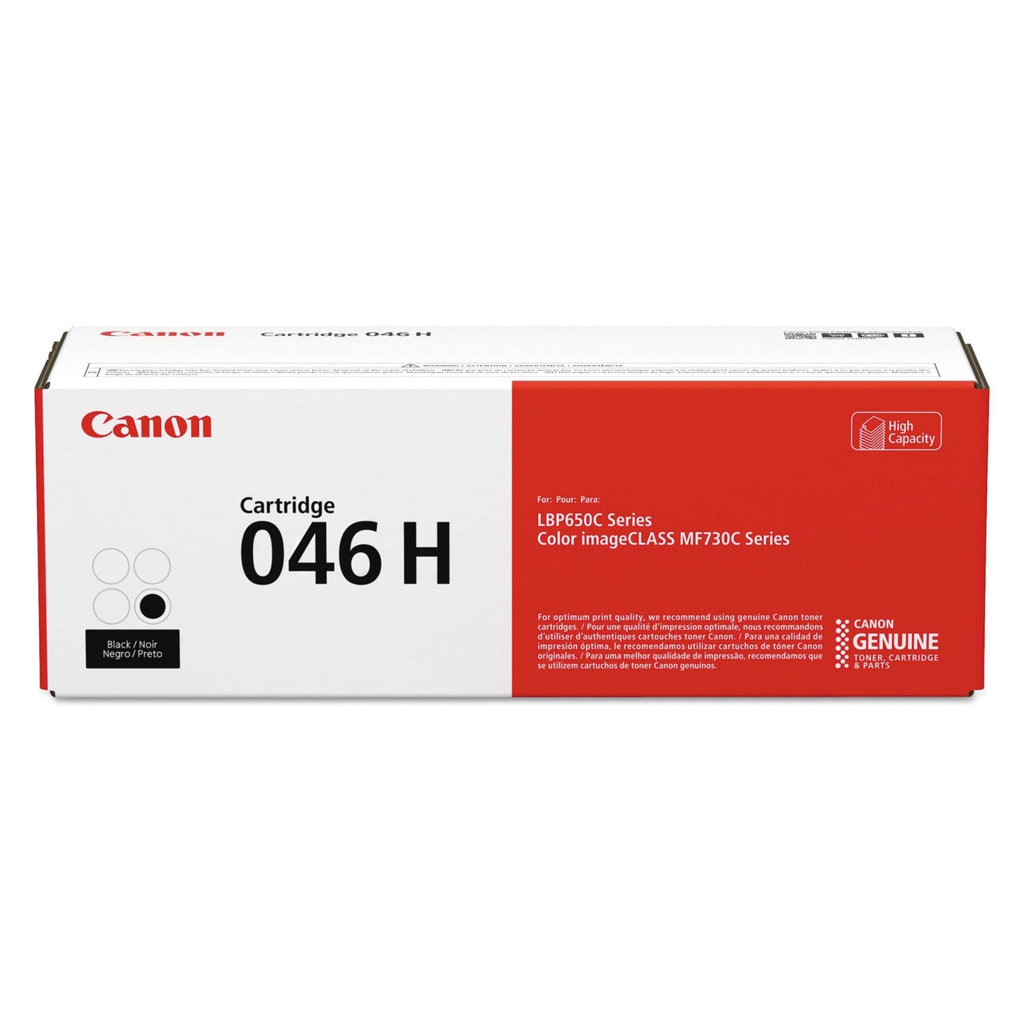 Canon 1254C001 (046) High-Yield Toner, 6,300 Page-Yield, Black