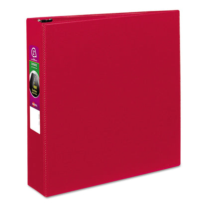 Avery Durable Non-View Binder with DuraHinge and Slant Rings, 3 Rings, 2" Capacity, 11 x 8.5, Red