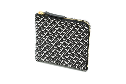 Zipped Coin Purse (Large)  -  White Frame