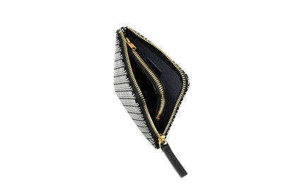 Zipped Coin Purse (Large)  -  White Frame