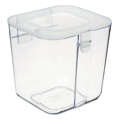 deflecto Stackable Caddy Organizer, Small, Plastic, 4.33 x 4 x 4.38, White