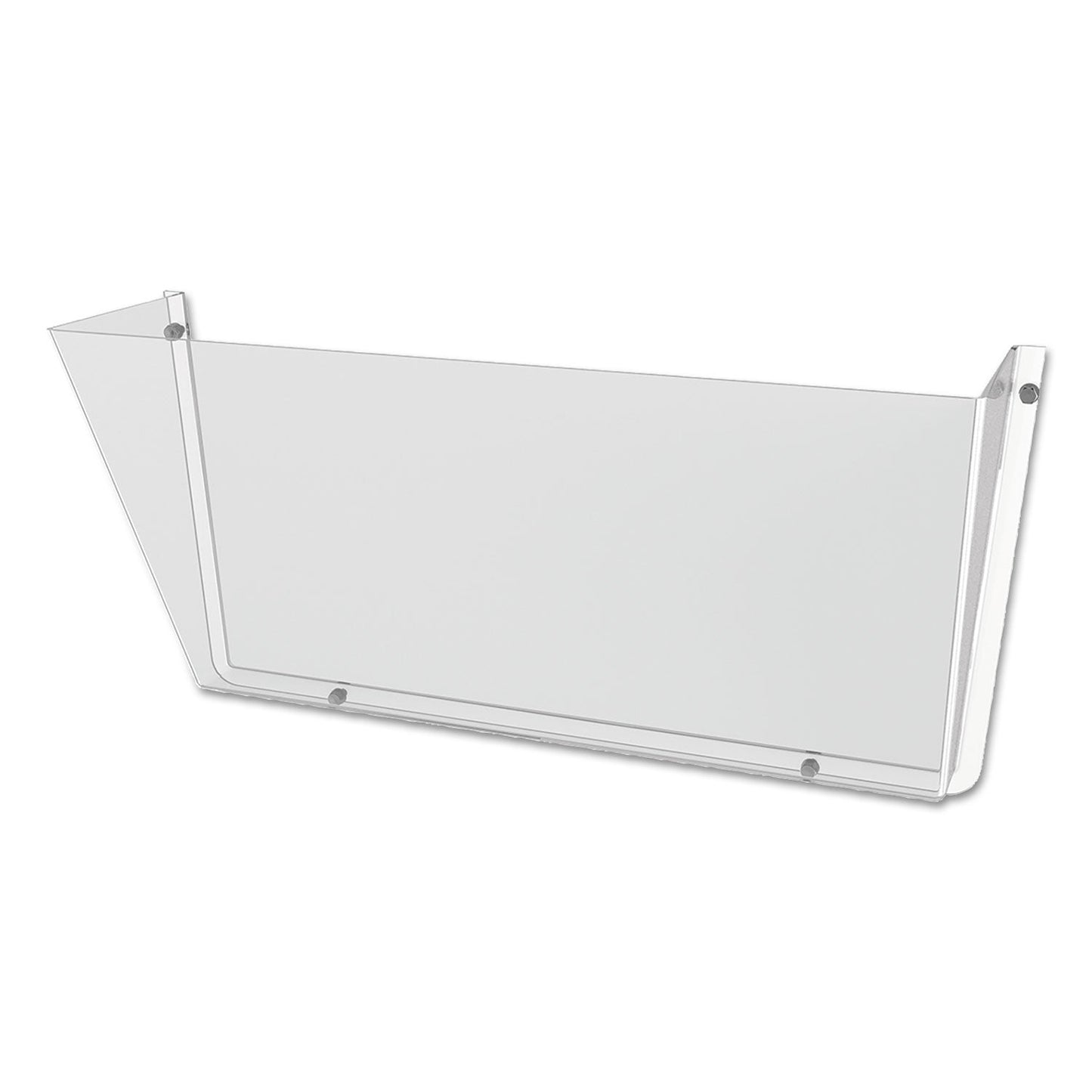 deflecto Unbreakable DocuPocket Wall File, Letter Size, 14.5" x 3" x 6.5", Clear