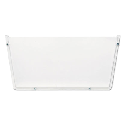 deflecto Unbreakable DocuPocket Wall File, Letter Size, 14.5" x 3" x 6.5", Clear