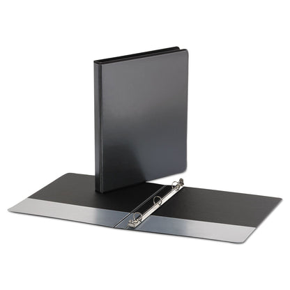 Universal Economy Round Ring View Binder, 3 Rings, 0.5" Capacity, 11 x 8.5, Black