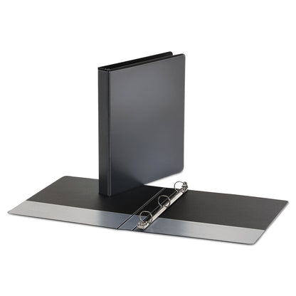 Universal Economy Round Ring View Binder, 3 Rings, 1" Capacity, 11 x 8.5, Black