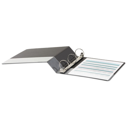 Universal Economy Non-View Round Ring Binder, 3 Rings, 2" Capacity, 11 x 8.5, Black