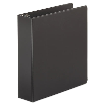 Universal Economy Non-View Round Ring Binder, 3 Rings, 2" Capacity, 11 x 8.5, Black