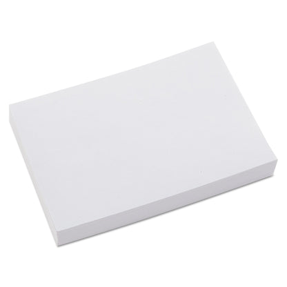 Universal Unruled Index Cards, 4 x 6, White, 500/Pack