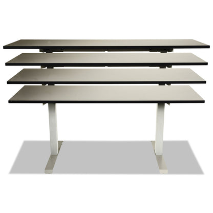 Alera 2-Stage Electric Adjustable Table Base, 48 to 72w x 24 to 36d x 27.5 to 47.2h, Gray