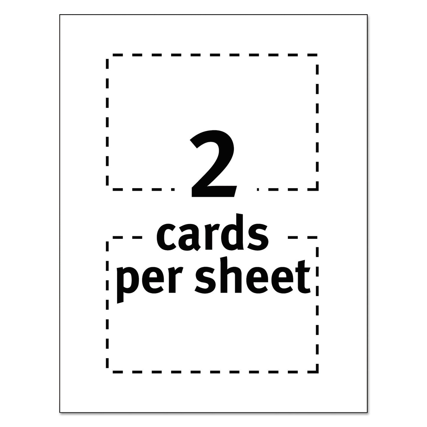 Avery Printable Postcards, Inkjet, 85 lb, 4 x 6, Matte White, 100 Cards, 2 Cards/Sheet, 50 Sheets/Box