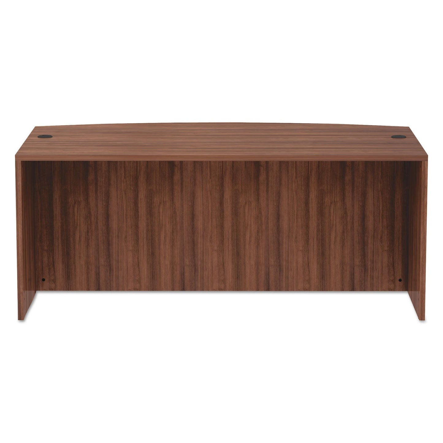 Alera Valencia Series Bow Front Desk Shell, 71" x 41.38" x 29.63", Modern Walnut