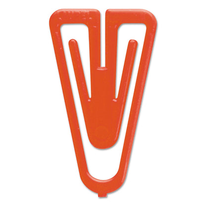 Baumgartens Plastiklips Paper Clips, Medium, Smooth, Assorted Colors, 500/Box