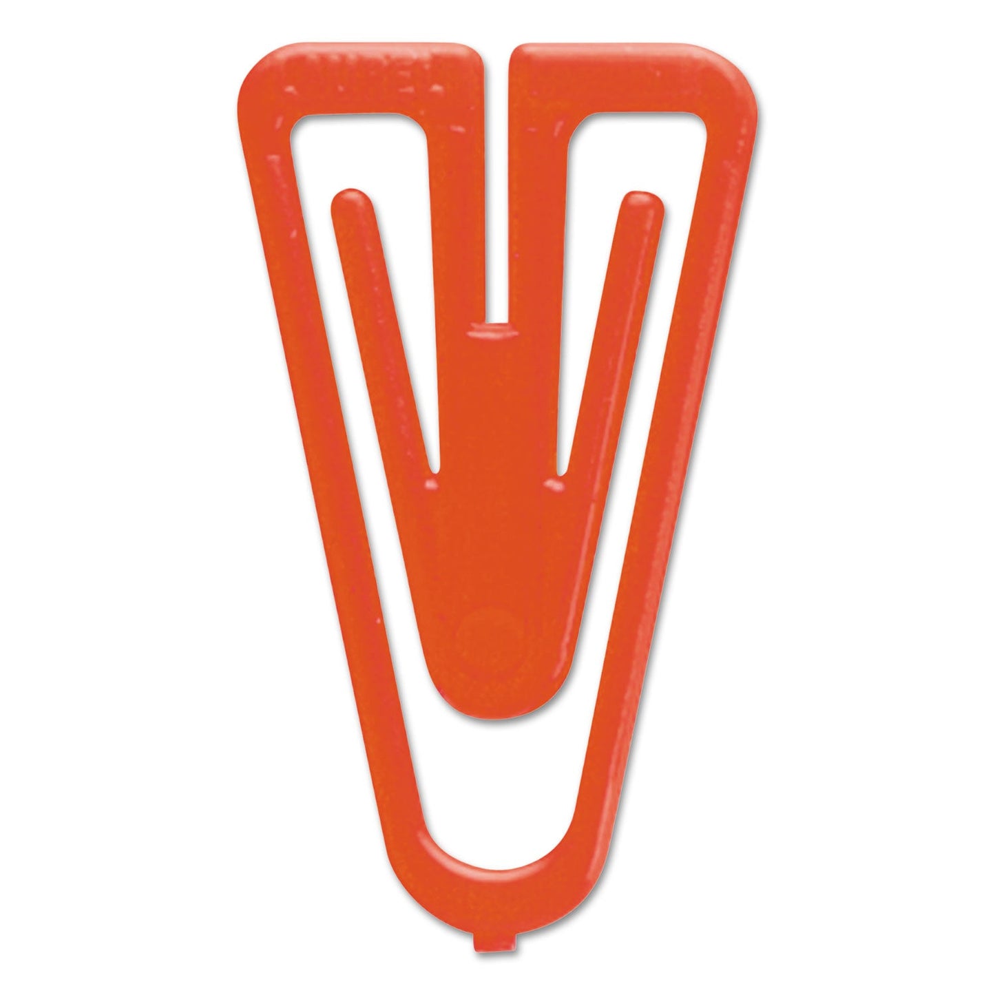 Baumgartens Plastiklips Paper Clips, Large, Smooth, Assorted Colors, 200/Box