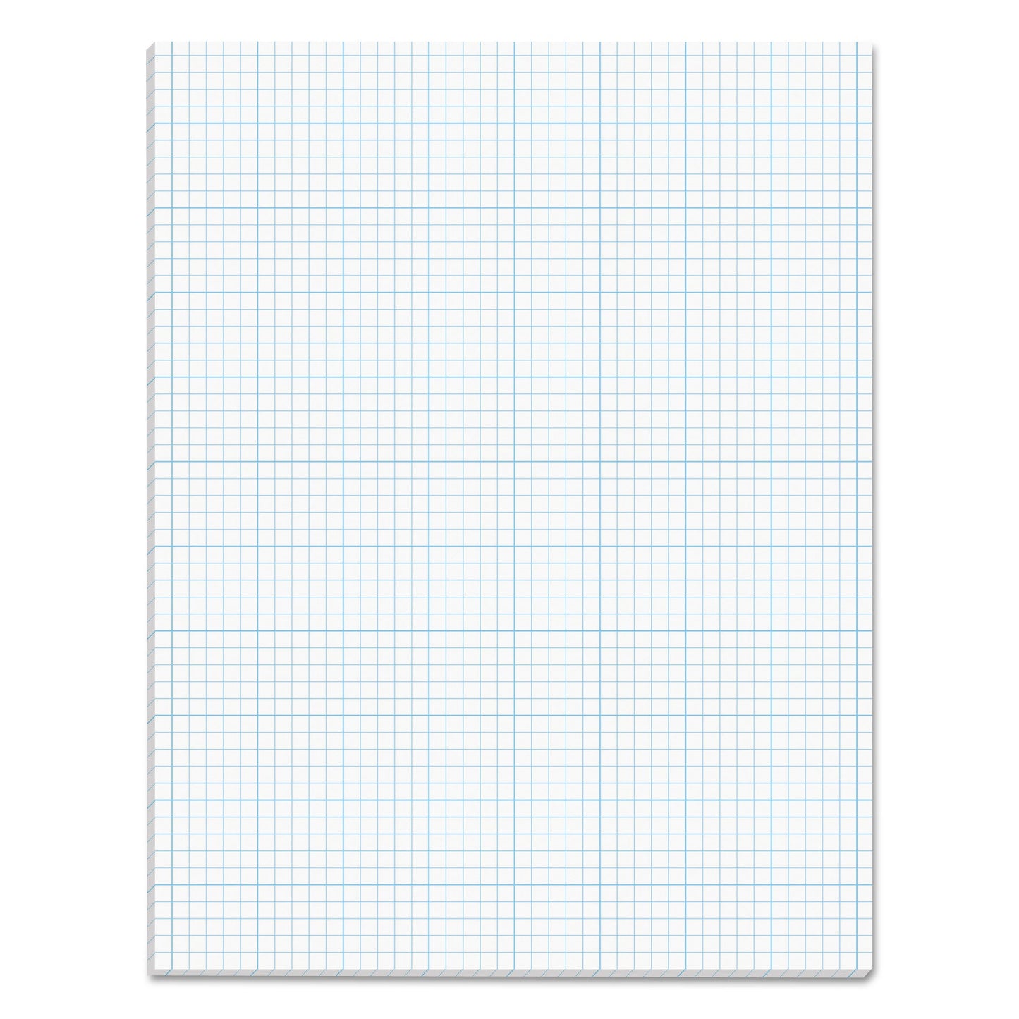 TOPS Cross Section Pads, Cross-Section Quadrille Rule (5 sq/in, 1 sq/in), 50 White 8.5 x 11 Sheets