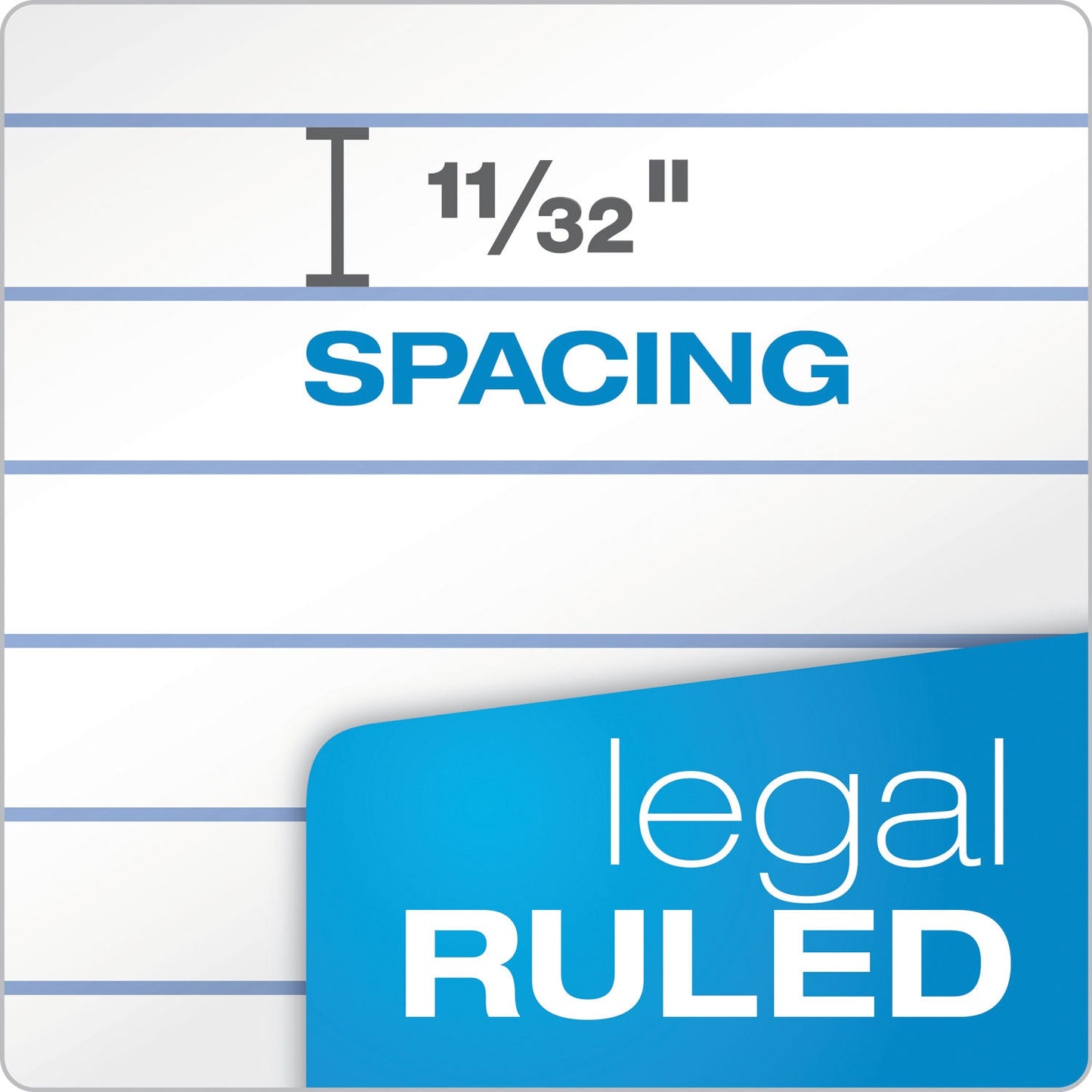 TOPS Double Docket Ruled Pads, Wide/Legal Rule, 100 White 8.5 x 11.75 Sheets, 6/Pack