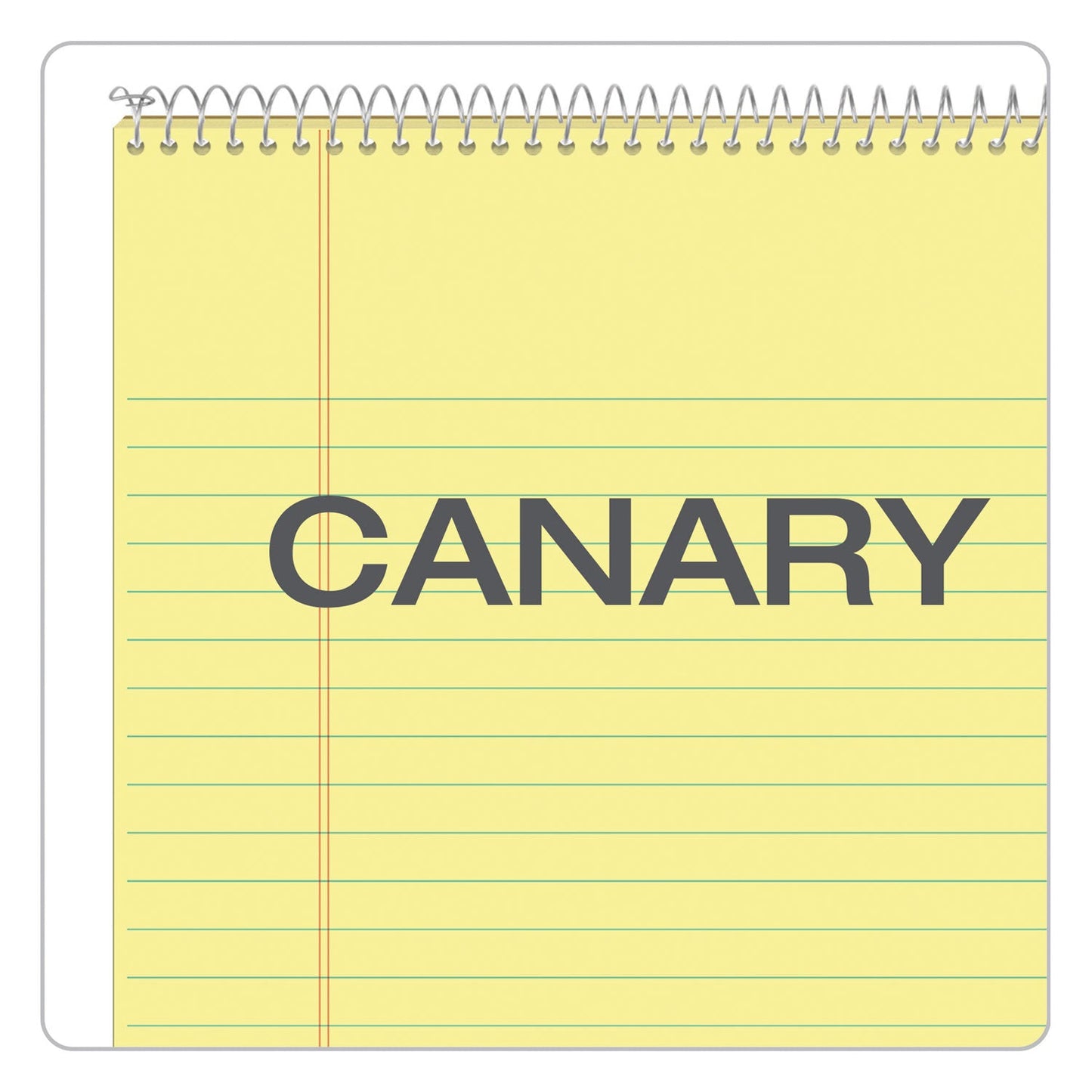 TOPS Docket Ruled Wirebound Pad with Cover, Wide/Legal Rule, Blue Cover, 70 Canary-Yellow 8.5 x 11.75 Sheets