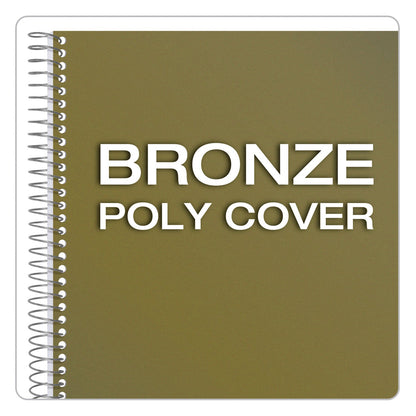 TOPS Docket Gold Project Planner, 1 Subject, Project-Management Format, Narrow Rule, Bronze Poly Cover, 8.5 x 6.75, 70 Sheets