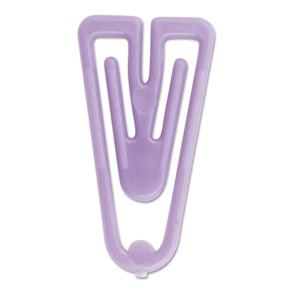Baumgartens Plastiklips Paper Clips, Small, Smooth, Assorted Colors, 1,000/Box