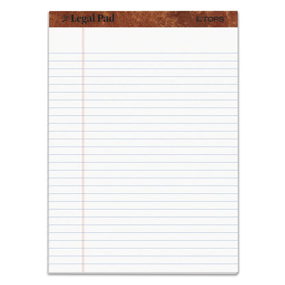 TOPS "The Legal Pad" Ruled Perforated Pads, Wide/Legal Rule, 50 White 8.5 x 11.75 Sheets, Dozen