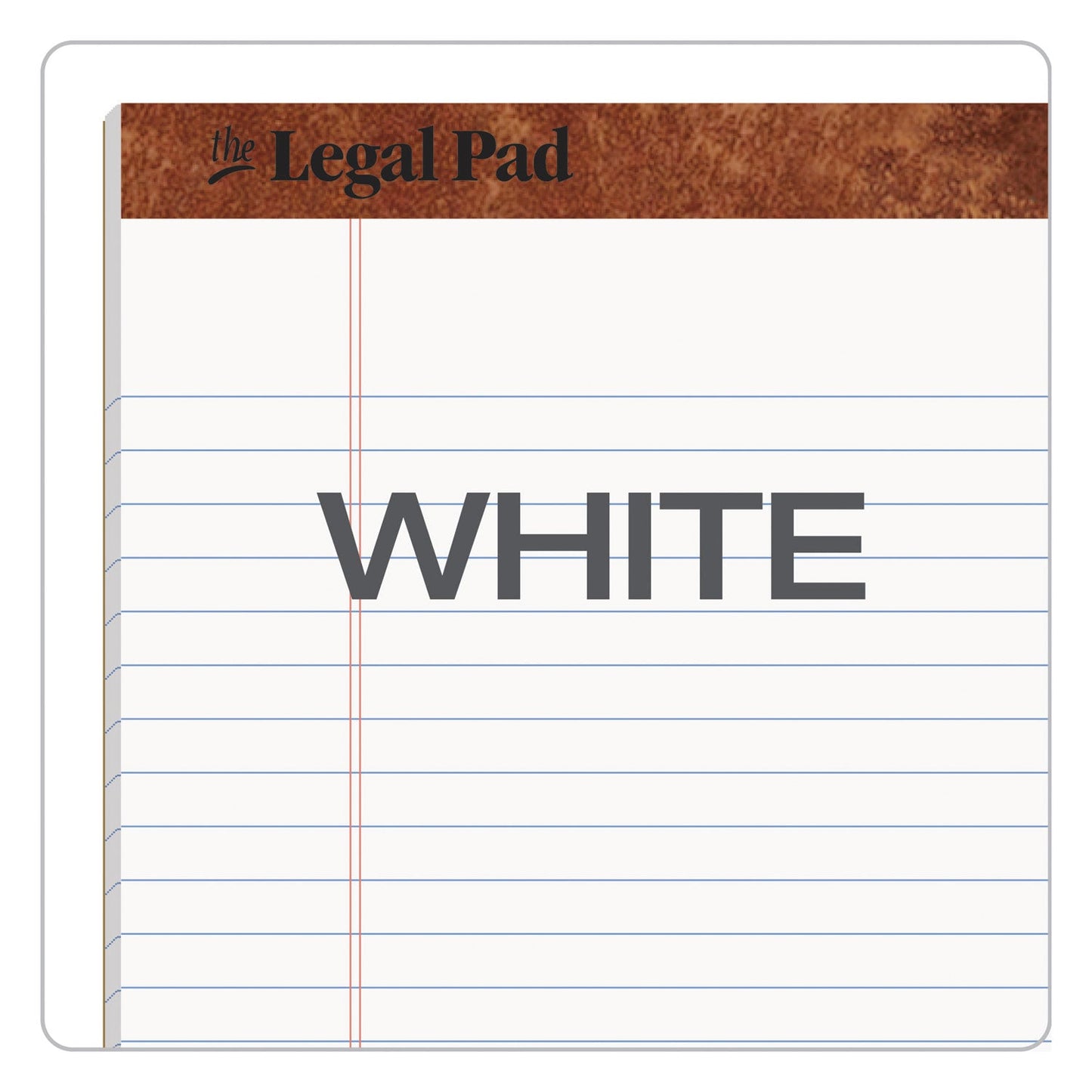 TOPS "The Legal Pad" Ruled Perforated Pads, Wide/Legal Rule, 50 White 8.5 x 11.75 Sheets, Dozen