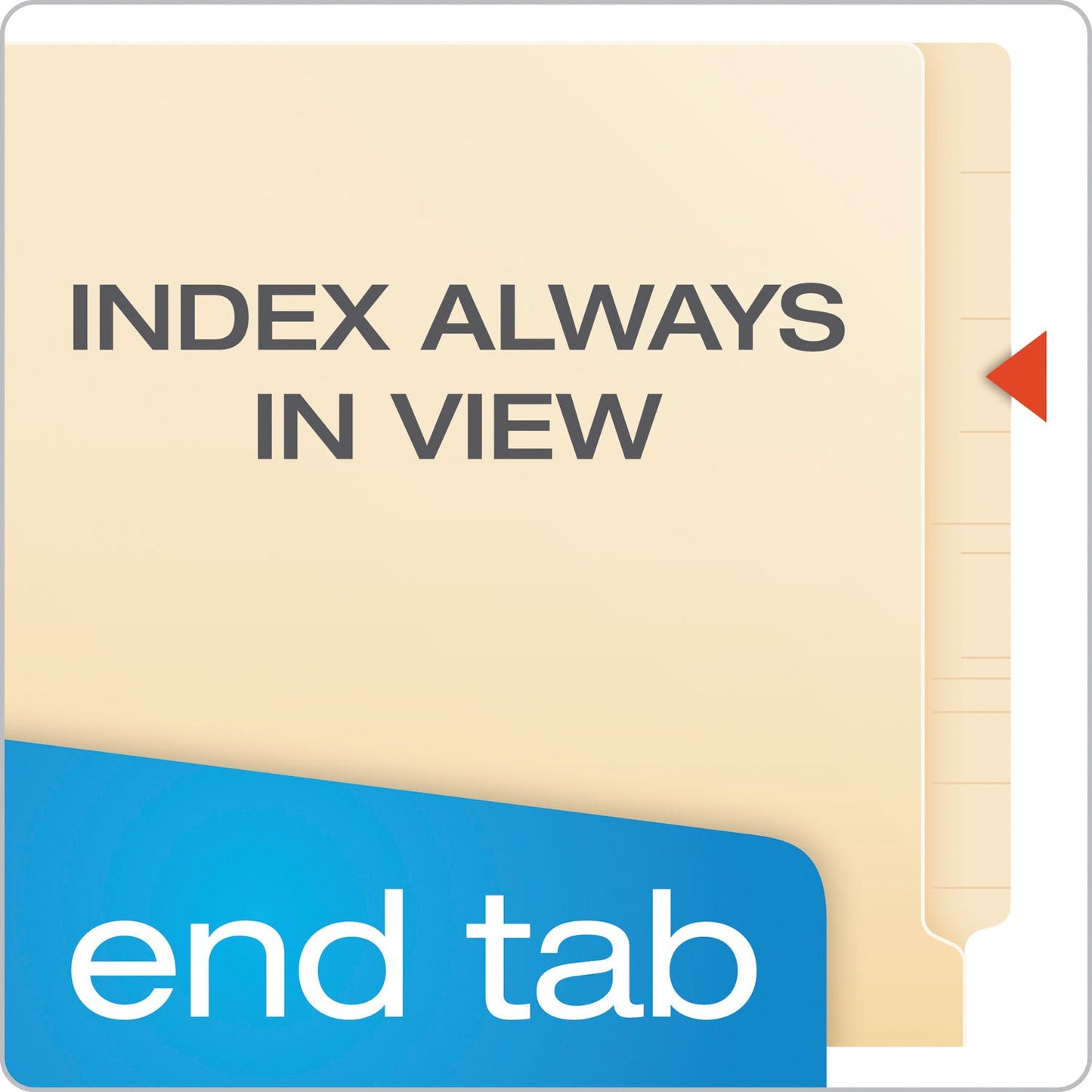 Pendaflex Manila Laminated Spine Shelf File Folders, Straight Tabs, Letter Size, Manila, 100/Box