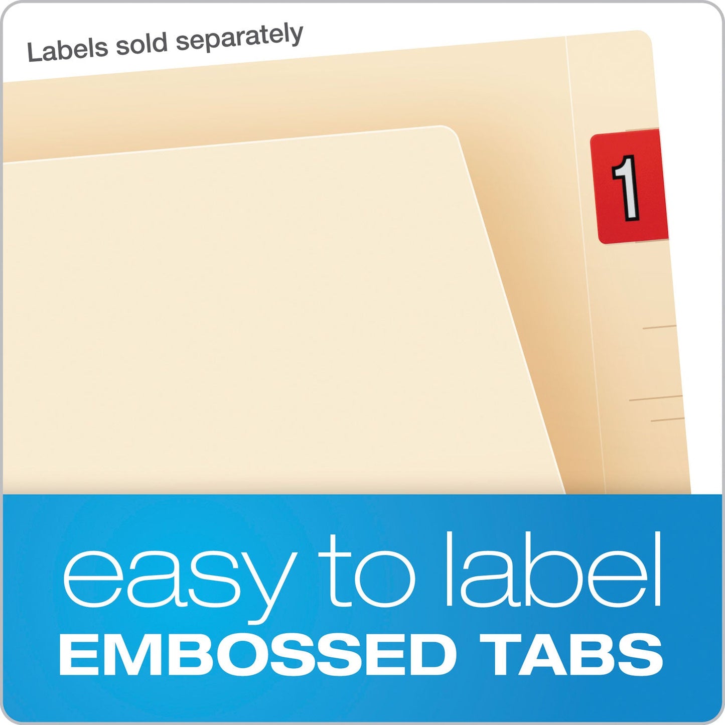 Pendaflex Manila Laminated Spine Shelf File Folders, Straight Tabs, Letter Size, Manila, 100/Box