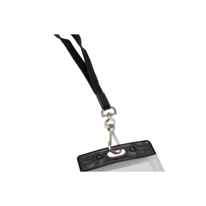 SICURIX Safety Breakaway Lanyard, Metal Hook Fastener, 36" Long, Black
