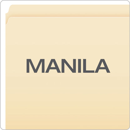 Pendaflex Manila File Folders, Straight Tabs, Legal Size, 0.75" Expansion, Manila, 100/Box