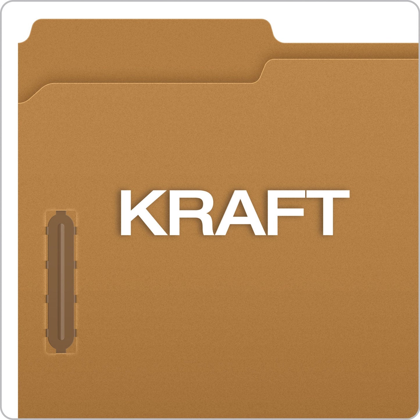 Pendaflex Kraft Fastener Folders, 1/3-Cut Tabs: Assorted, 2 Fasteners, Letter Size, Kraft Exterior, 50/Box