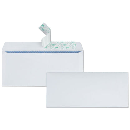 Quality Park Redi-Strip Security Tinted Envelope, #10, Commercial Flap, Redi-Strip Heat-Resistant Closure, 4.13 x 9.5, White, 500/Box