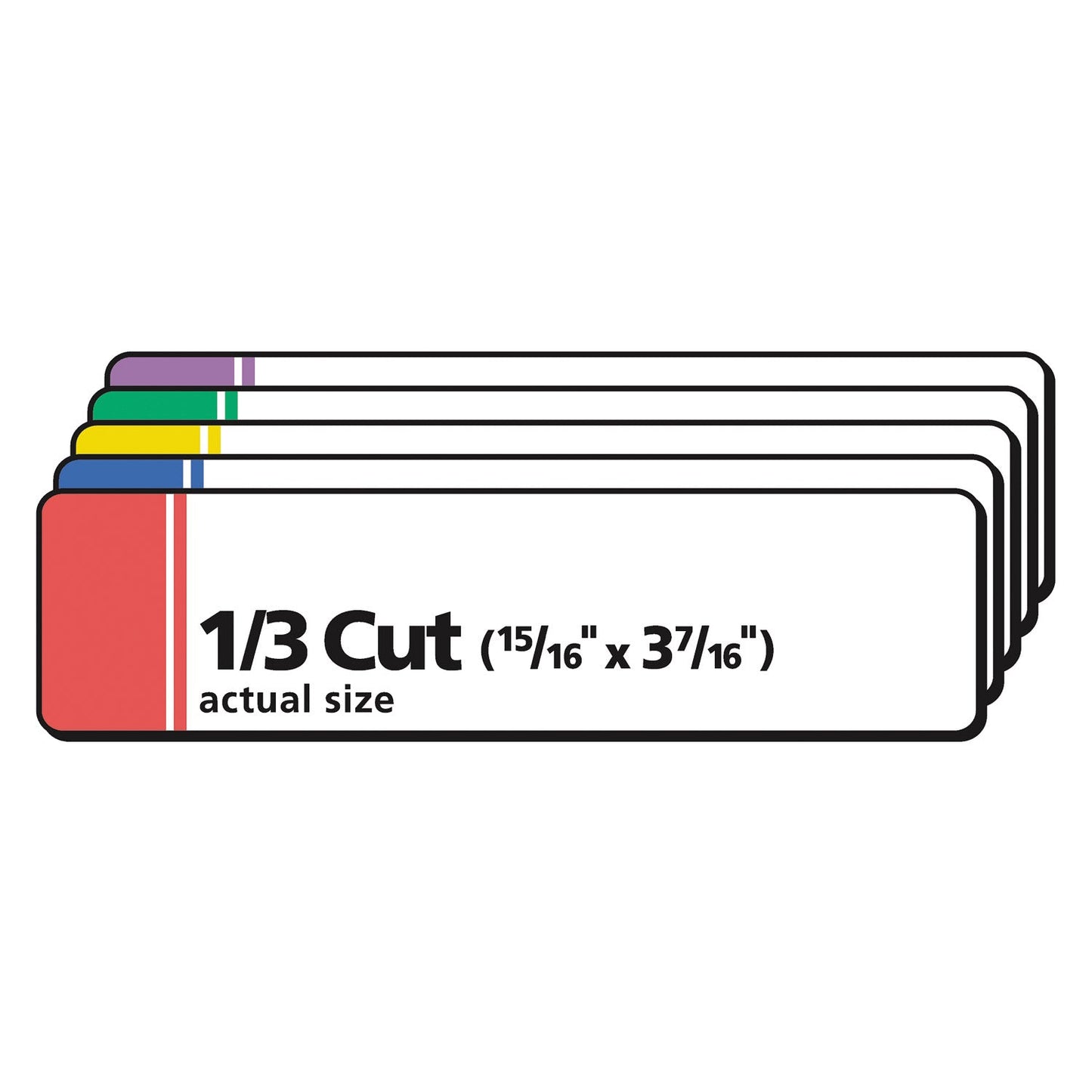 Avery Extra-Large TrueBlock File Folder Labels with Sure Feed Technology, 0.94 x 3.44, White, 18/Sheet, 25 Sheets/Pack
