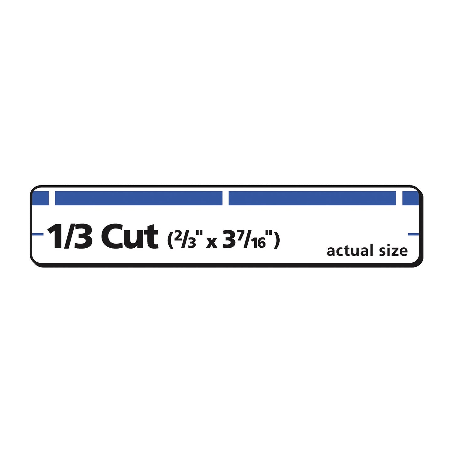 Avery Permanent TrueBlock File Folder Labels with Sure Feed Technology, 0.66 x 3.44, White, 30/Sheet, 50 Sheets/Box