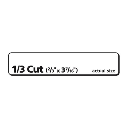 Avery EcoFriendly Permanent File Folder Labels, 0.66 x 3.44, White, 30/Sheet, 50 Sheets/Pack