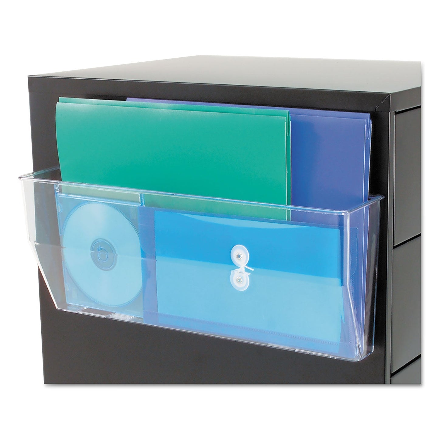 deflecto Magnetic DocuPocket Wall File, Legal/Letter Size, 15" x 3" x 6.38", Clear