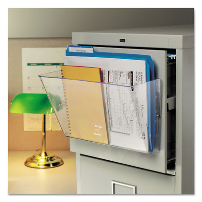 deflecto Magnetic DocuPocket Wall File, Legal/Letter Size, 15" x 3" x 6.38", Clear