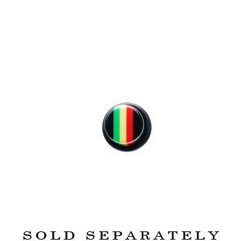 00G Acrylic Rasta Stripe Taper