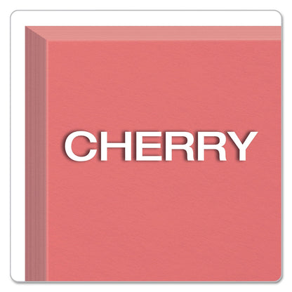 Oxford Unruled Index Cards, 3 x 5, Cherry, 100/Pack