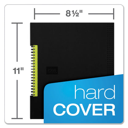 Oxford Idea Collective Professional Wirebound Hardcover Notebook, 1 Subject, Medium/College Rule, Black Cover, 11 x 8.5, 80 Sheets