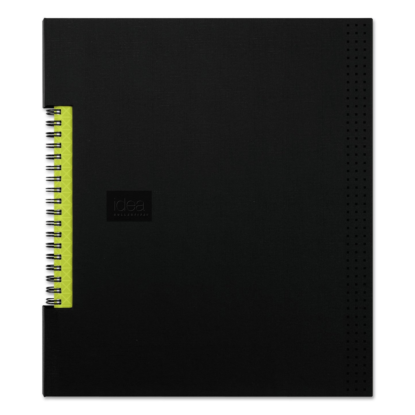 Oxford Idea Collective Professional Wirebound Hardcover Notebook, 1 Subject, Medium/College Rule, Black Cover, 11 x 8.5, 80 Sheets
