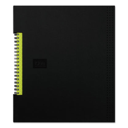 Oxford Idea Collective Professional Wirebound Hardcover Notebook, 1 Subject, Medium/College Rule, Black Cover, 11 x 8.5, 80 Sheets