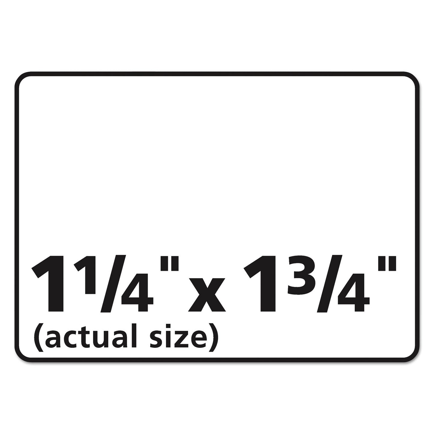 Avery Durable Permanent ID Labels with TrueBlock Technology, Laser Printers, 1.25 x 1.75, White, 32/Sheet, 50 Sheets/Pack