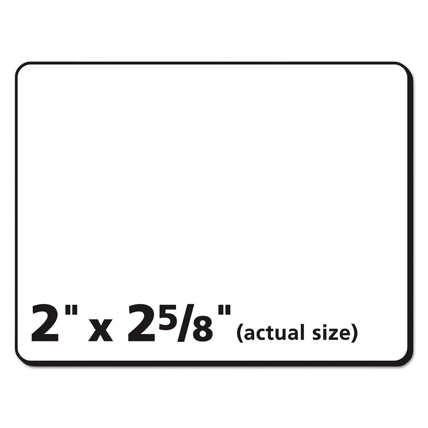 Avery Durable Permanent ID Labels with TrueBlock Technology, Laser Printers, 2 x 2.63, White, 15/Sheet, 50 Sheets/Pack