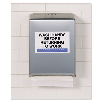 Avery Durable Permanent ID Labels with TrueBlock Technology, Laser Printers, 5 x 8.13, White, 2/Sheet, 50 Sheets/Pack