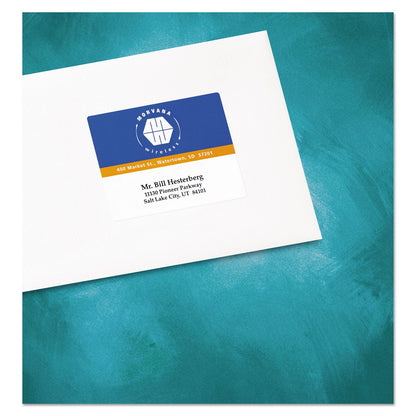 Avery Vibrant Laser Color-Print Labels w/ Sure Feed, 3 x 3.75, White, 150/PK